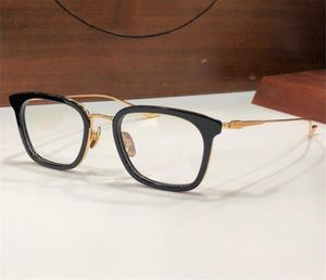 Novo design de moda quadrado quadro de titânio ópticos óculos óculos de gizznme retrô simples e generosos óculos de ponta com caixa podem fazer lentes de prescrição