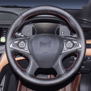 Customized Car Steering Wheel Cover Cowhide Leather Braid Auto Interior Accessories For Buick Regal Opel Insignia 2014 2015