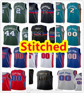 Stitched Basketball Jerseys Bojan 44 Bogdanovic Cade 2 Cunningham Jaden 23 Ivey Saddiq 41 Bey Alec 5 Burks Marvin 35 Bagley III Isaiah 28 Stewart Killian 7 Hayes 0 Duren