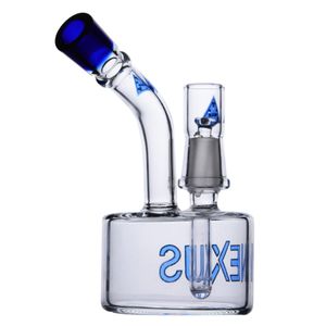 Nexus glass water bongs recycler bong glass water pipe oil rigs with dome nail 14 mm joint