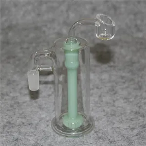 Wasserpfeifen-Aschefänger-Gläser, einzelner Aschefänger mit 12-armigem Armbaum, Inline-Perc, 18-mm-Verbindungen, rechtwinklige 14-mm-Glasbongs