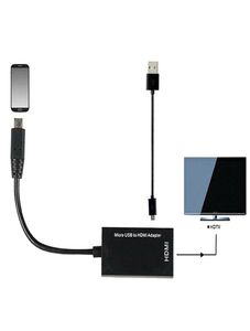 Micro USB 20 do HDTV TV Adapter Cable do telefonu komórkowego 015576005