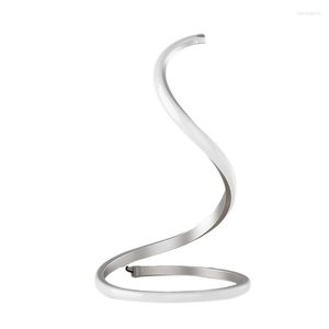 Tischlampen BEAU-Spiral Moderne Lampe Stufenlos dimmbar Nachttisch 3 Farbtemperatur Nachttisch für Büro Zuhause EU-Stecker