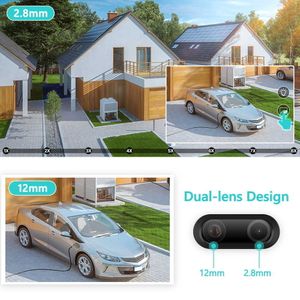 IP Cameras 8X Zoom 4K Dual Lens WiFi IP Camera 8MP Outdoor CCTV Video Surveillance Two Way Audio PTZ 2K 4MP Home Security Camera System T221205