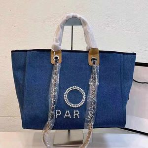 Designer bags Handbags Tote Chain Bagss Beach Women Fashion Knitting Purse Shoulder Large capacity Canvas Shopping bag 05656s