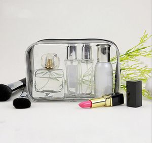 DesignerNew Fashion Clear Toiletry Makeup Bags PVC Plastic Travel Cosmetic Bag with Zipper Portable Designer Cosmetic Pouch7069828