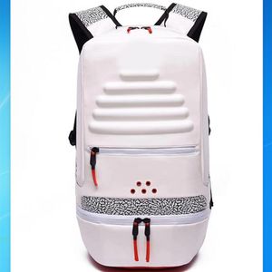 Backpack Man and Woman PU Fashion Cement Crack Backpack Backpack Outdoor Leisure Splice Climbing Tourism Student School2320