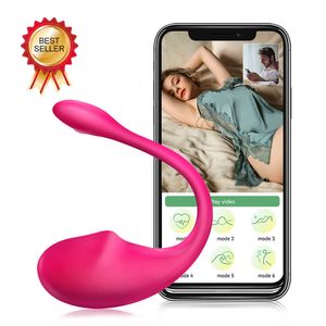 Seksspeelgoed Massager Vibrator draagbare app Remote Control Vrouw Love Lush Kegel Ball Bullet Egg Toys For Women Tanty Vibrating Jump