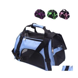 Borsa per cani pieghevole Borsa a S Zaino portatile Borsa a tracolla morbida per trasporto cani Borse da esterno Borsa per cani alla moda Borsa a mano 24Hz C Consegna a goccia H Dhrq4