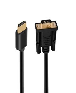 Ljudkablar Anslutningar MANA till VGA Pin Video Adapter Cable p Converter f r HDTV Settop Gold Plated1198513
