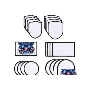 Other Printer Supplies Sublimation Blanks Fabric Ironon Blankes 3 Shapes Repair Thermal Transfer Pad For Clothes Hats Uniforms Backp Dhbsw