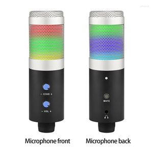 Mikrofony USB Mikrofon kondensator profesjonalne studio do gier komputerowych Podcasting YouTobe Mic Stand