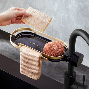 Other Kitchen Storage Organization High Quality Sink Shelf s Organizer Soap Sponge Holder Rack Basket Bathroom Gadgets Accessories Tool 221205