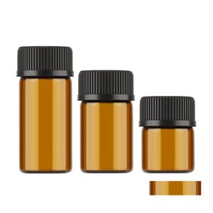 Verpackungsflaschen: 1 ml, 2 ml L-Drams, bernsteinfarbene/klare Glasflaschen mit Kunststoffdeckel, Einsatz von Fläschchen mit ätherischen Ölen pro Probe, Testflasche 455 N2 Dh2Gn