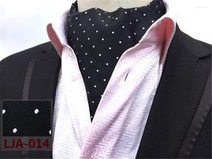 Bow Ske Ties Scst Brand Cravate White Dot Print Black Gravata Heartie Mens Wedding Swed Sharties Slim Ascot для мужчин Cravat шелк галстук A056