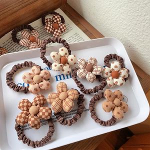 Haarschmuck Kleine Blumen Elastische Bänder Für Mädchen Baby Statten Kinder Ring Kinder Styling Werkzeuge Kopf Seil Pferdeschwänze