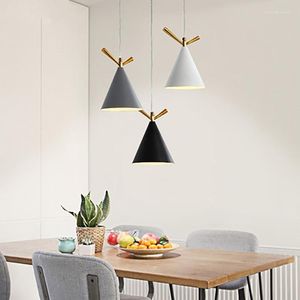 Pendant Lamps Restaurant Chandelier Three End Post Modern Simple Bar Single Lighting Household Table