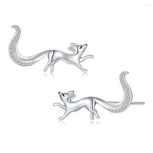 Stud Küpe 925-Sterling-Silling Silver Sevimli Hayvan Hipoalerjenik Kulak Kuffs Hoop Tırman Doğum Günü Takı Hediyeleri Kadınlar İçin Genç Kızlar
