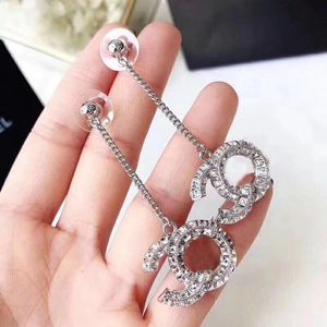 Mode baumeln Ohrringe Kristall Tropfen Ohrring Aretes Orecchini für Frauen Party Hochzeit Verlobung Liebhaber Geschenk Schmuck mit Flanelltasche