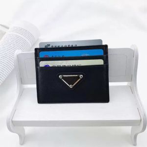 Designer Women's Triangle Card Holder Purses Plånböcker Luxurys Vintage Plånbok Läder med Box Märke Retro grossisthållare Myntkort Key Pouch Väskor