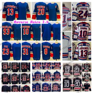 2022 Reverse Retro Mika Zibanejad Hockey''nHl Trikots Adam Fox Artemi Panarin Chris Kreider Alexis Lafreniere Kaapo Kakko Lundqvist Gretzky