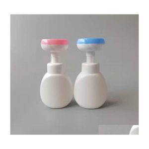 Packing Bottles 300Ml Flower Liquid Soap Dispenser Stamp Hand Pump Bottle Floral Foam Bubbler Handsoup Plastic Bathroom Trip Travel Dhm6K