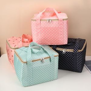 Impacchi di ghiaccioIsotermico Borsa termica per il pranzo in tessuto Oxford di grande capacità Isolamento portatile Contenitore per la conservazione degli alimenti Bento Box Borsa termica per picnic da viaggio 221205