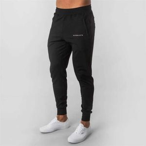 Herrbyxor Lete New Style Mens Brand Jogger Sweatpants Man Gyms Workout Fitness Cotton Trousers Man Casual Fashion Skinny Track Pants T221205