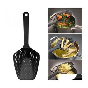 Spoons Cooking Spata Vegetable Strainer Spoon Pp Plastic Large Colander Soup Pasta Heat Resistant Kitchen Tools Inventory Drop Deliv Dhqkc