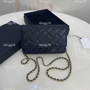 CC Bag Wallets AAAAhigh quality famous brand handbag shoulder chain bag Plaid line wallet double letter solid buckle waist square str