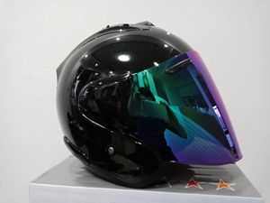 Caschi motociclistici a mezzo faccia aperta uomini donne Casco Vintage Scooter Helmet Retro Pare Moto Cascos Para