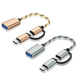 2 в 1 в 1 Type-C Atg Adapter Cable для Samsung S10 S10 Xiaomi Mi 9 Android Mouse Gamepad PC Type C OTG USB Cable