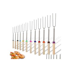 Other Kitchen Tools Stainless Steel Barbecue Kitchen Tools Accessories Roasting Sticks Extending Roaster Telesco Cooking Baking Inve Dh4Fz