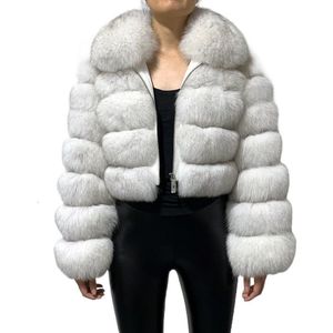 Women's Wool Blends Winter Woman Short Style Slim Fit Zipper Real Fur Bomber Jacket Fashion Solid Warm Thick Outwear Ladies Temperament Elegant 221205