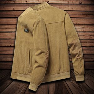 Jaquetas masculinas jaqueta de veludo leve cordão de tamanho de outono de outono estilo vintage streetwear casual fino fashion 221206