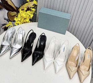 Brand Casual Shoes designer design 2022 summer new label pointed head Baotou shallow mouth empty back high heels sandals