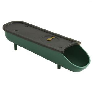 Bottiglie di stoccaggio Rolling Egg Box Slide Design Tray Carrier con coperchio Contenitore per pollo Organizer Bin per uso domestico