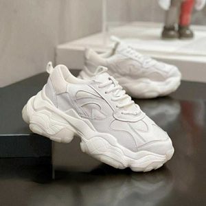 Giyim Ayakkabı Kore Beyaz Yükseltme Net Kırmızı Çok Yönlü Sıradan Spor Tek Gösteri İnce Süper Sıcak Baba Ayakkabı Kadınları