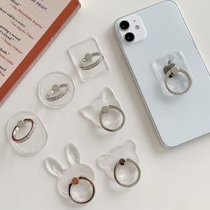 Cell Phone Holders Mounts Holders Magnetic Absorbing Transparent Ring Holder Mobile Holder for Mobile phone