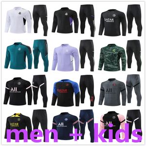psgs tracksuits training chandal tuta player version maillot Soccer 22 23 football jerseys retro kit survetement foot MessiS mbappe 2023 mens and kids