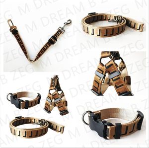 Designer Dog Leashes Harness Dog Collars Set Seat Belts for Small Medium Large Pets New Style Trend Street Leash PS1404