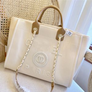 Designer Bags Handbags Tote Bag Channel Chain Bagss Beach Women Luxury Fashion Knitting Purse Shoulder Large Capacity Canvas Shopping Bag 04
