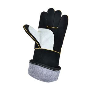 16 inch cow split skin barbecue hand protection High temperature heat insulation with support Handling driver mining electric welding gloves