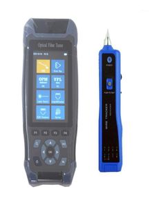 Funktion i 1 Pro Mini OTDR Fiber Optic Reflectometer 1310 1550nm med VFL OLS OPM Event Map 24db för 64 km kabelutrustning6331016