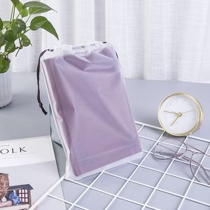 Travel Storage Drawstring Bags Waterproof Large Clear Drawstring Bag Cosmetic Cotton Organizer Pouch