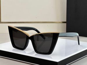 Occhiali da sole per occhiali da sole per gatto grigio nero oro Donne da sole Sunnies sfumature di sole Uv400 Eyewear con scatola