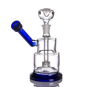 7.1inchs Small Bong Hookahs Smoking Glass Water Pipes Recycler Dab Rigs With 14mm Bowl