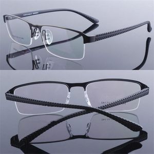 Sunglasses Frames Semi Rimless Eyeglasses Frame Men Wide Face Glasses Man Spectacles For Optic Myopia Diopter Lens