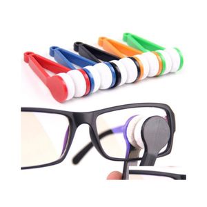 Altro Organizzazione delle pulizie 1Pc Minuble Sided Glasses Brush Microfiber Glassess Cleaner Pulizia Sn Wipe Inventory Wholesale D Dhlwt