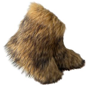 Europe And The United States Cute Thickened Large Size In The Tube Fur Fur Snow Boots 221215